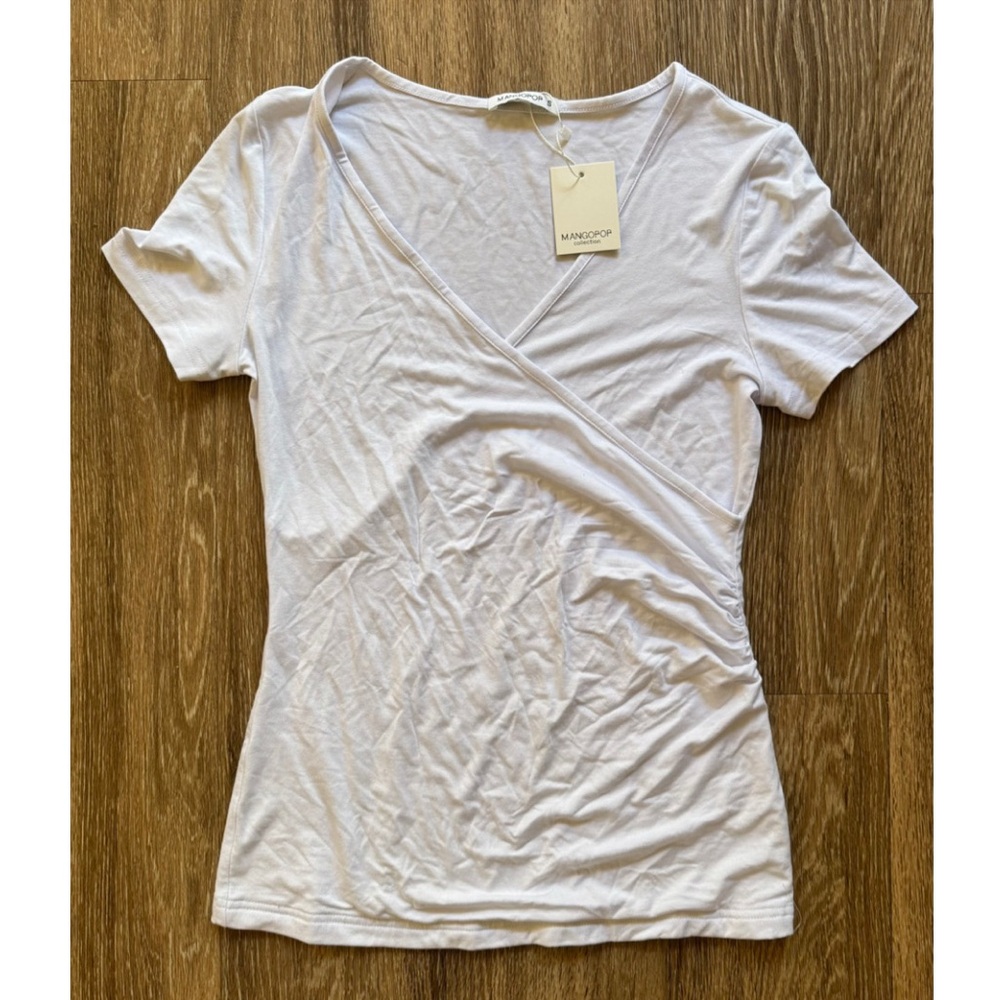 White Wrap Top